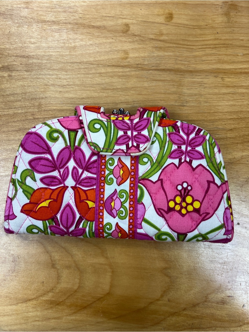 Vera Bradley Lillie Bell Kiss n Lock Wallet